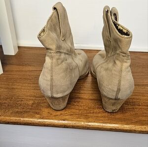 Tan Suede Booties